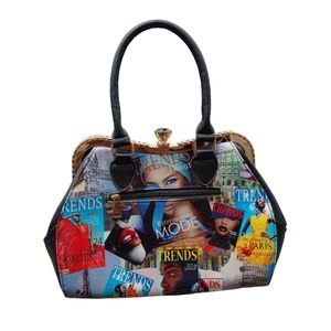 Glossy Magazine Cover Handbag